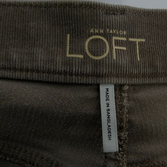 Loft Womens sz 26/2 Pants Modern Skinny Tan Corduroy - Picture 7 of 9
